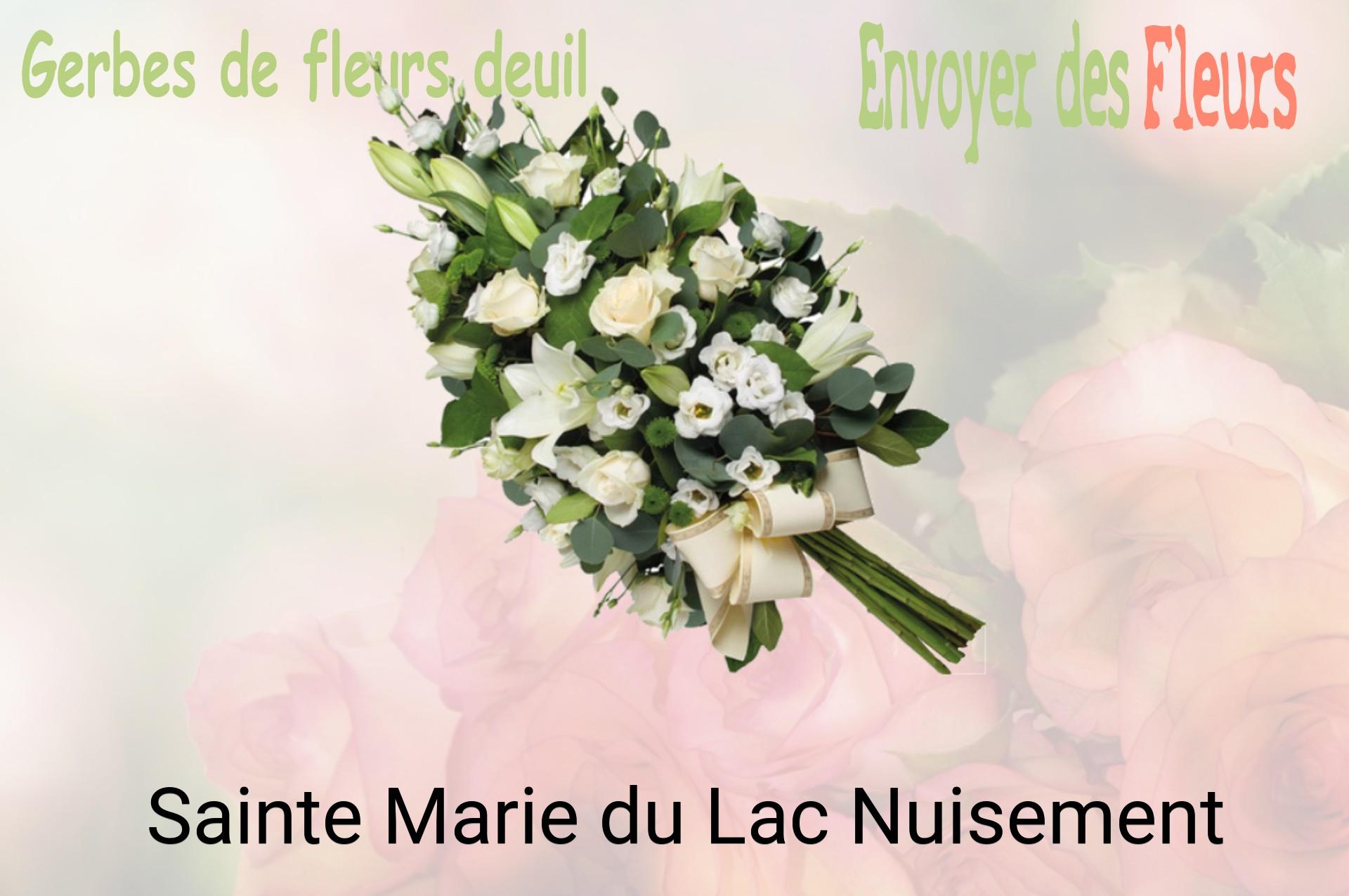 Gerbe de fleurs de deuil livrée à Sainte-Marie-du-Lac-Nuisement